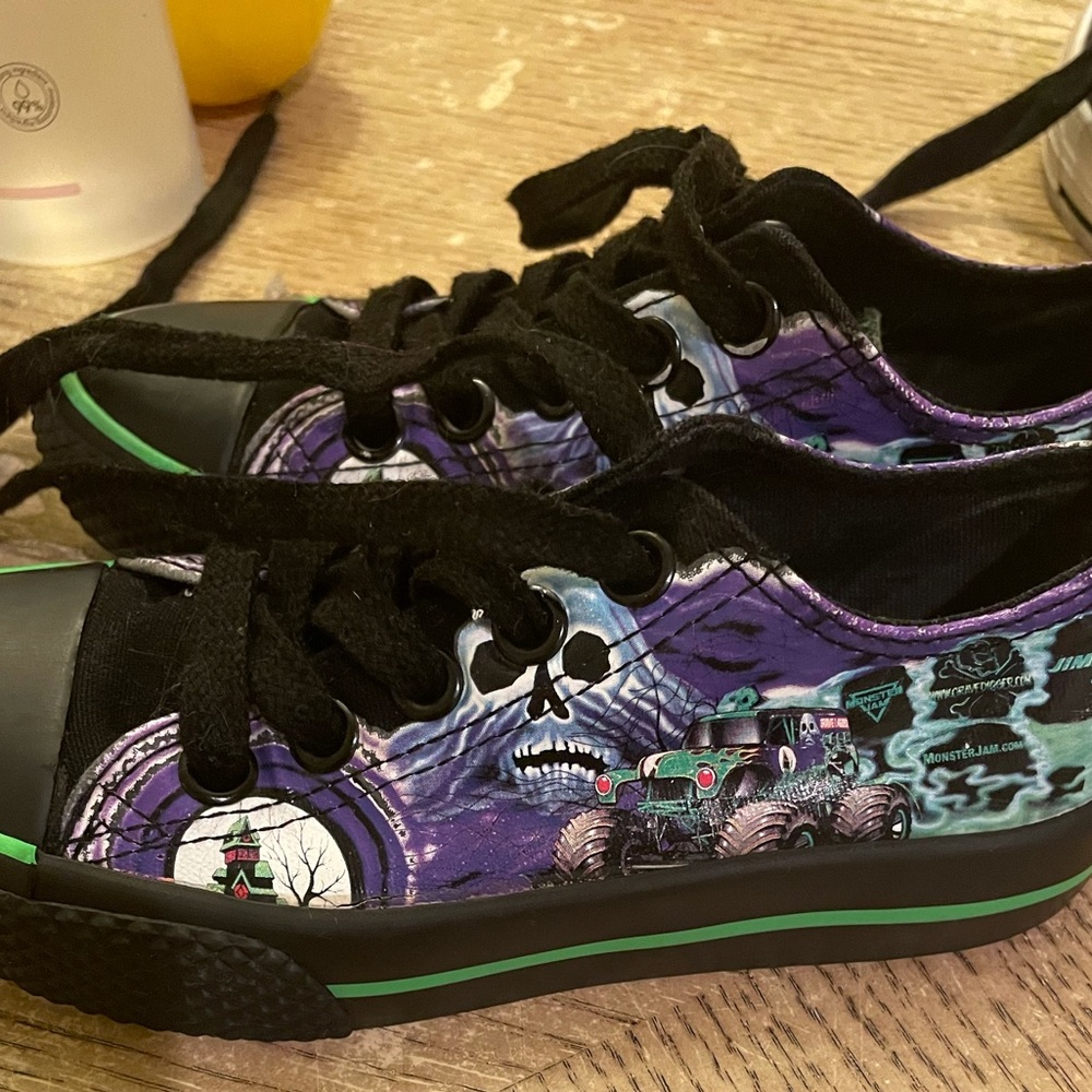 Toddles grave digger shoes